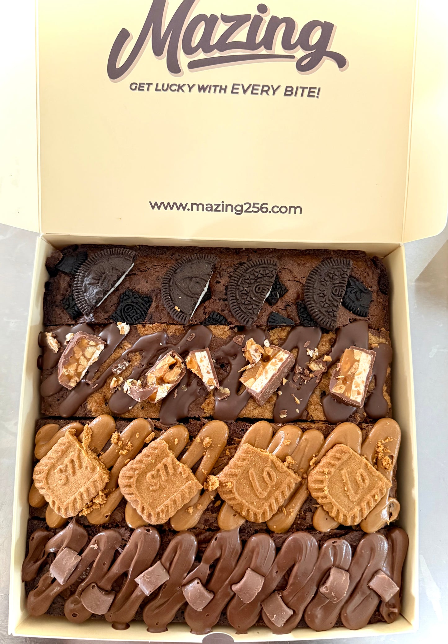 Assorted/Flavored Brownie Box- Biscoff/Nutella/Oreo/Brookie