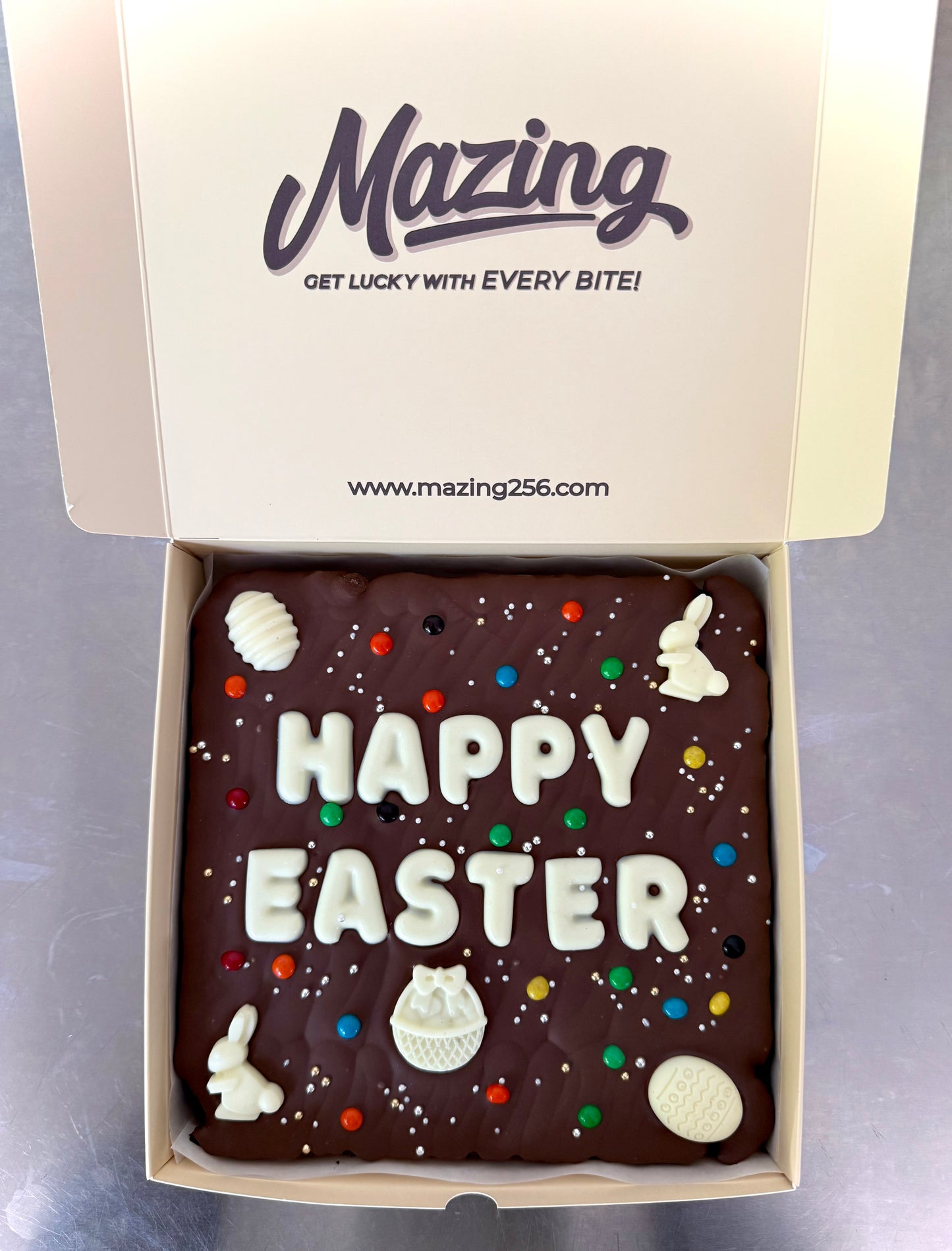 Easter Brownie Slab