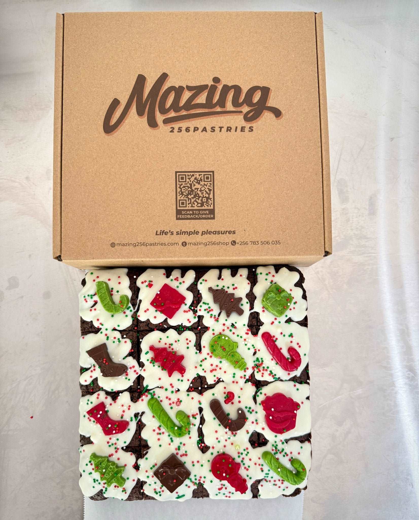 Xmas Icon Slab - Mazing256Pastries