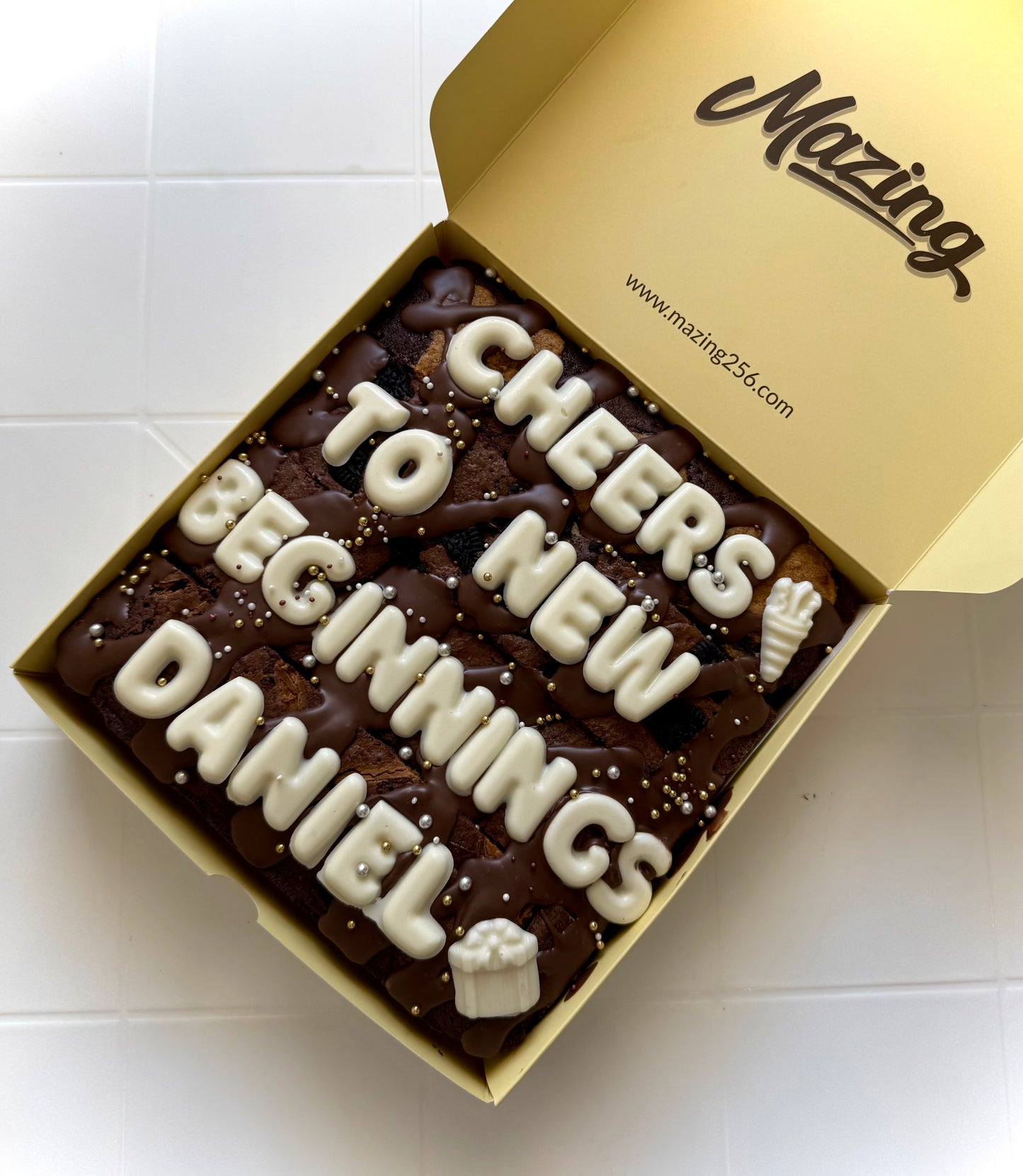 Assorted/Flavored Brownie Box- Caramel/Coffee/Pistachio/Double Choc