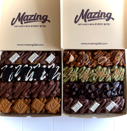 Assorted/Flavored Brownie Box- Caramel/Coffee/Pistachio/Double Choc