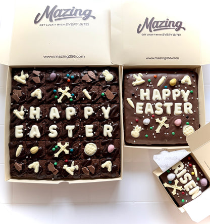 Easter Brownie Slab